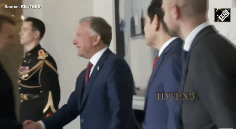 Марко Рубио и Стив Уиткофф прибыли в Париж. Видео: ТГ-канал "Пул №3"