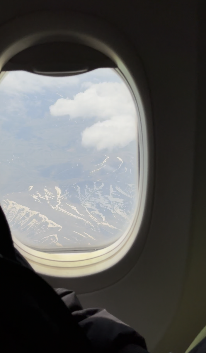 На подлёте в Ереван. 