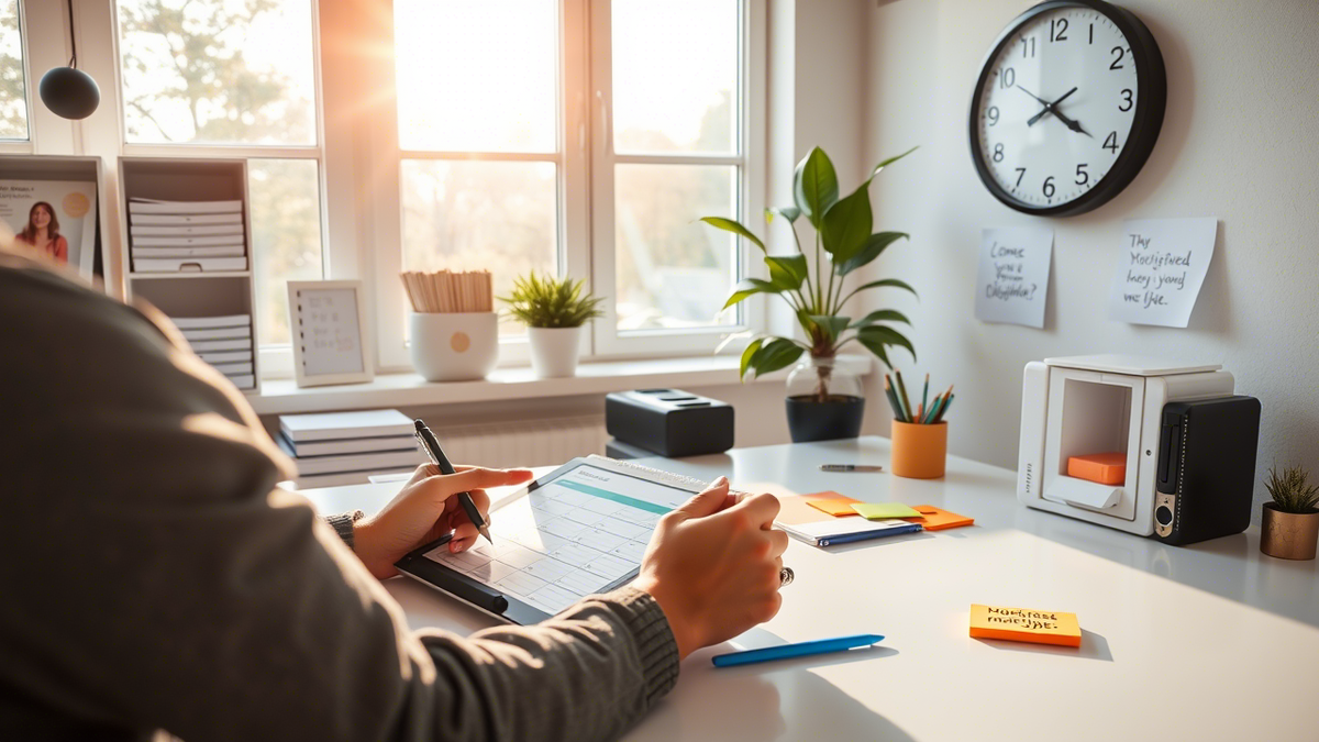 Планируйте день заранее, и время станет вашим союзником.