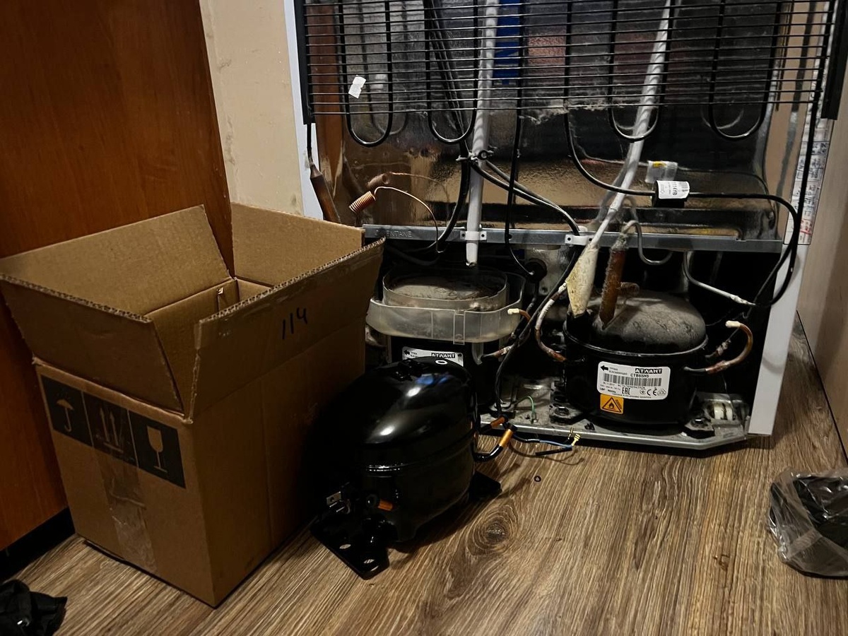 Приступаем к замене компрессора в холодильнике Beko