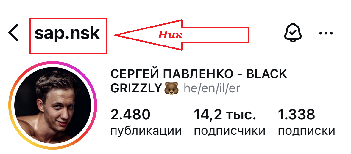 Где находится ник