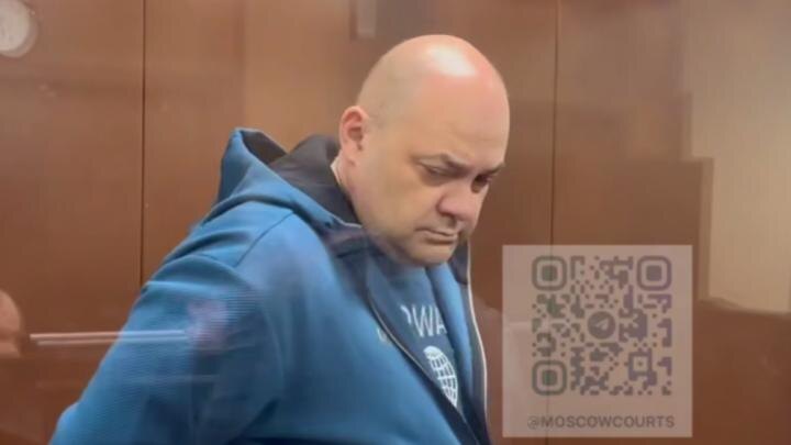 Алексей Смирнов на заседании по избранию меры пресечения // Фото: TG-канал "Суды общей юрисдикции города Москвы"
