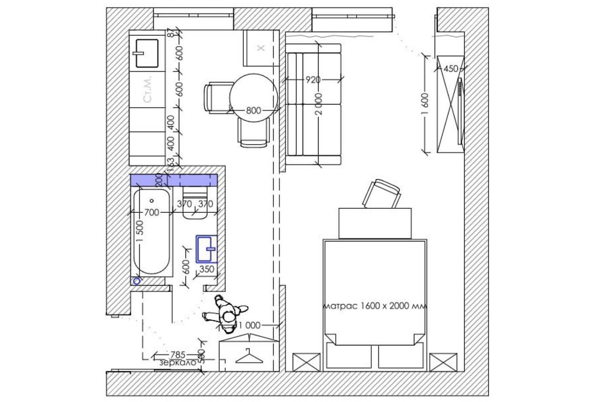 Здесь можно посмотреть, в том числе, и то, как расставлена мебель