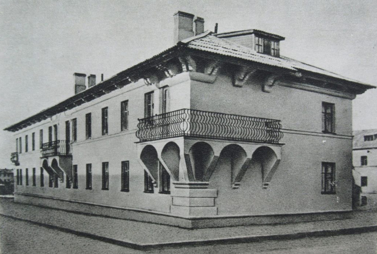 Поселок Военморстроя в Измайлове. Жилой квартирный дом. Журнал "Городское хозяйство Москвы", 1948 г. 