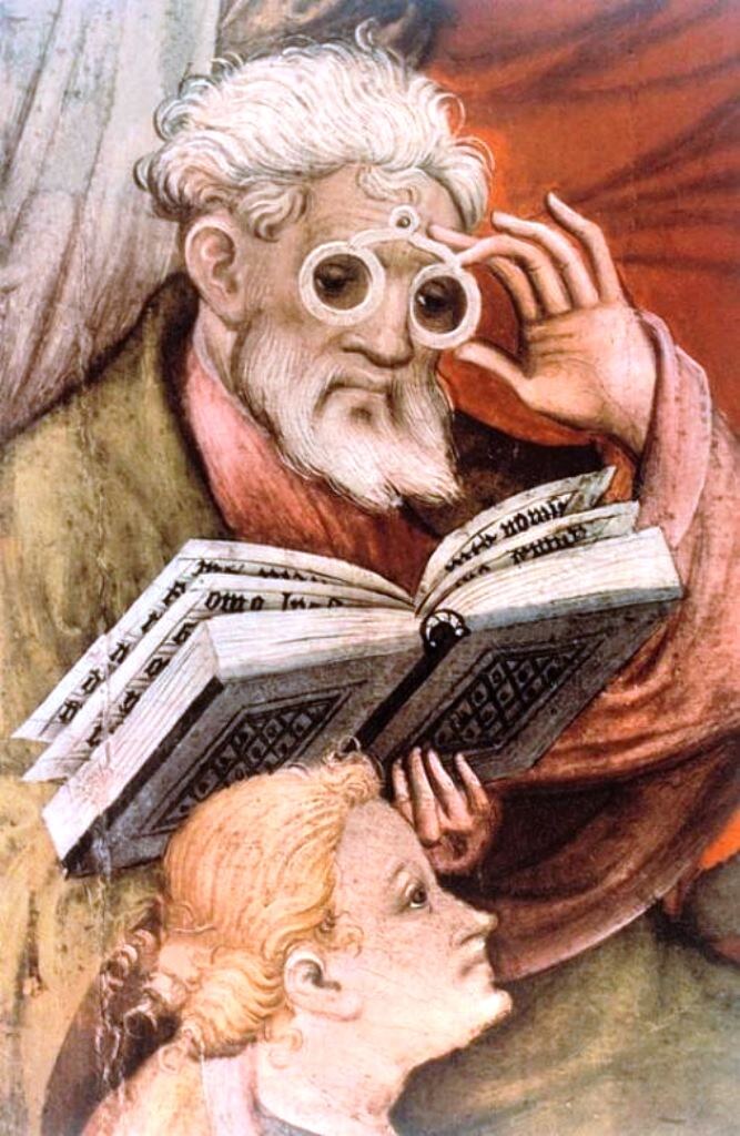 Сошествие Святого Духа (Пятидесятница). Деталь из работы Конрада фон Зоста (1403).