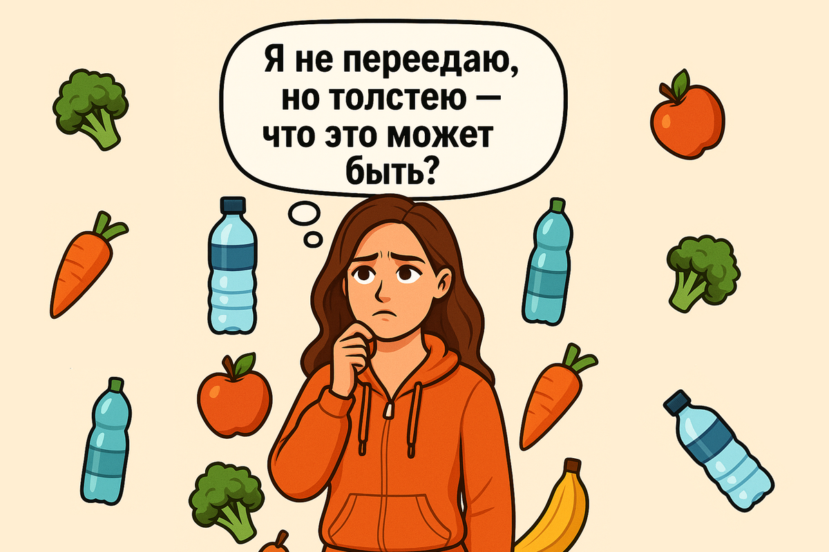 Я не переедаю, но толстею — что это может быть?