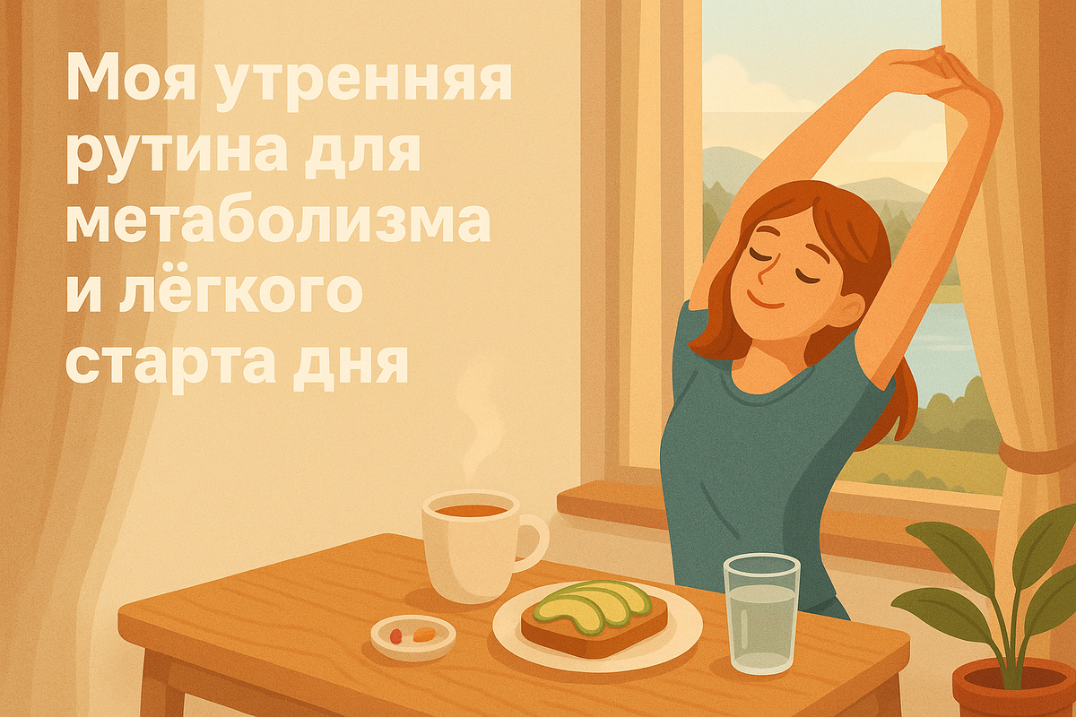 Моя утренняя рутина для метаболизма и лёгкого старта дня