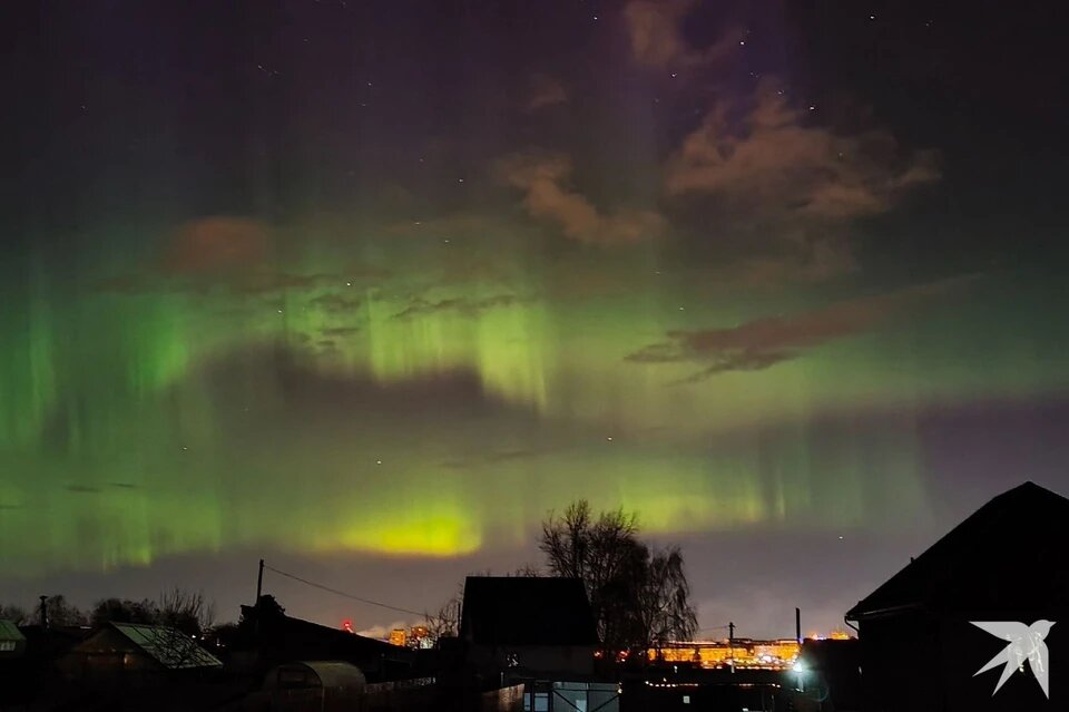    Жители жители Нижнего Тагила и Первоуральска увидели северное сияние