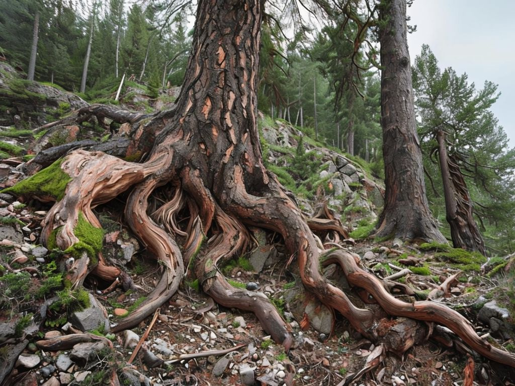 корни дерева у арки желаний