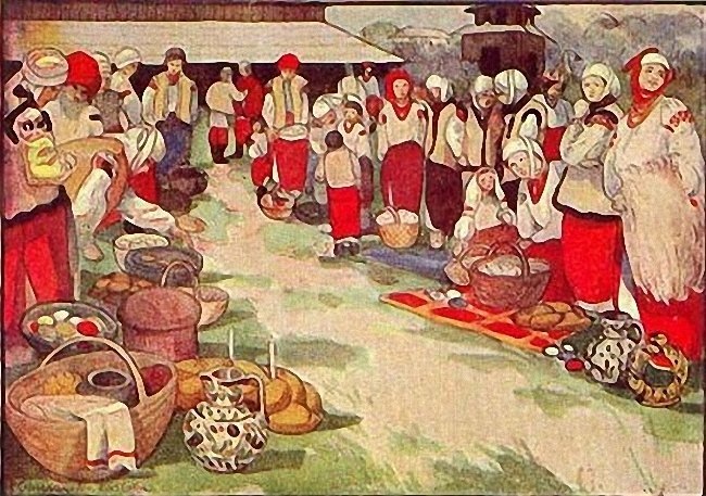 Елена Кульчицкая "Христос воскресе!" 1930 г. Источник: https://artandyou.ru/