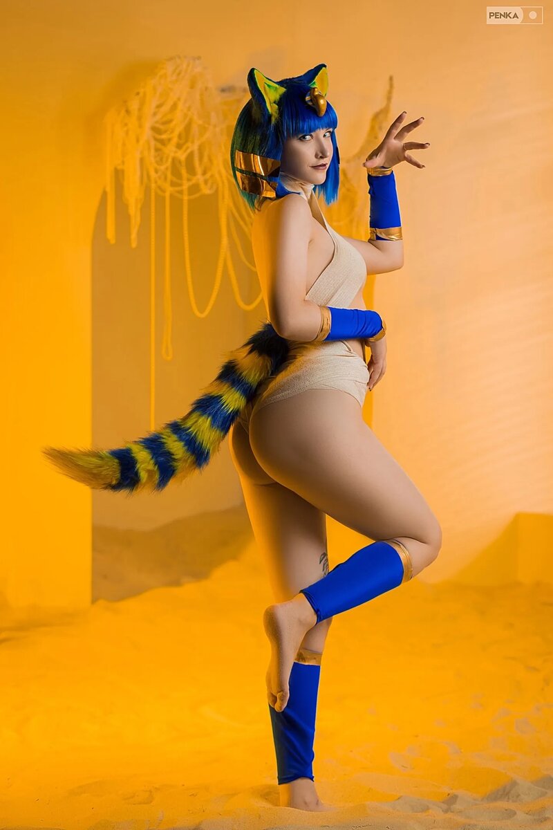 Косплей на кошку Анкху — персонажа Animal Crossing. Косплеер: Grecha. Фотограф: Penka. Источник: vk.com/club216550603   📷
