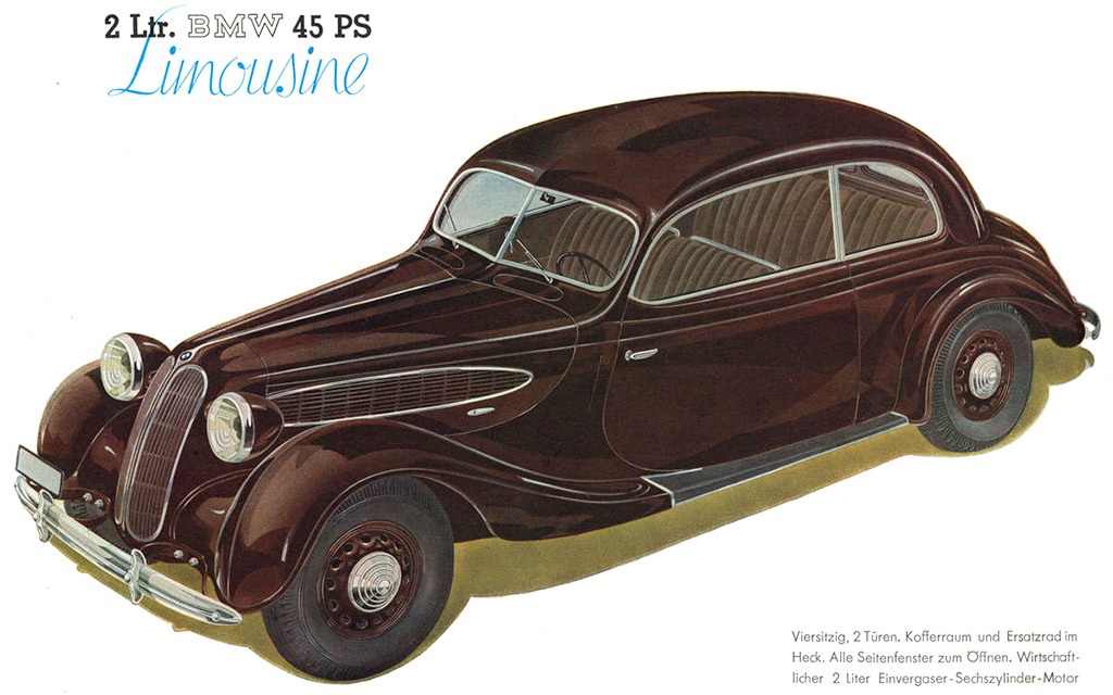 BMW 321 в довоенной немецкой рекламной брошюре.