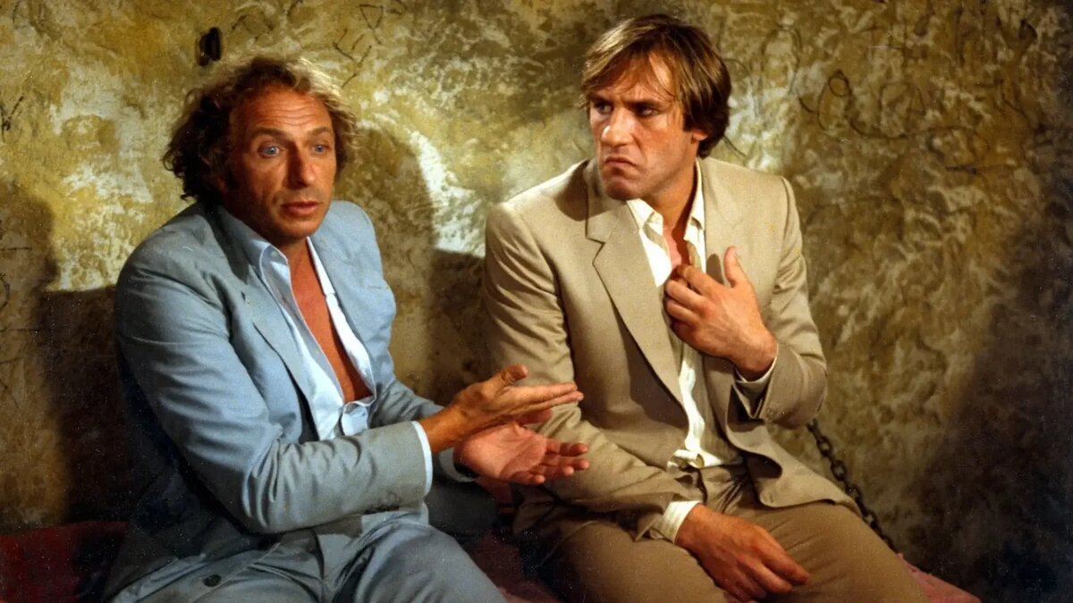 Пьер Ришар и Жерар Депардье. Кадр из фильма «Невезучие»