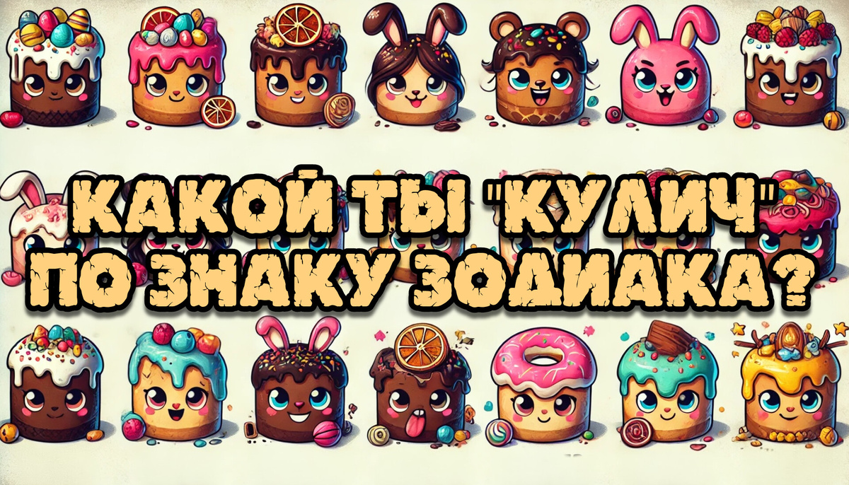 Какой Ты "Кулич" По Знаку Зодиака?