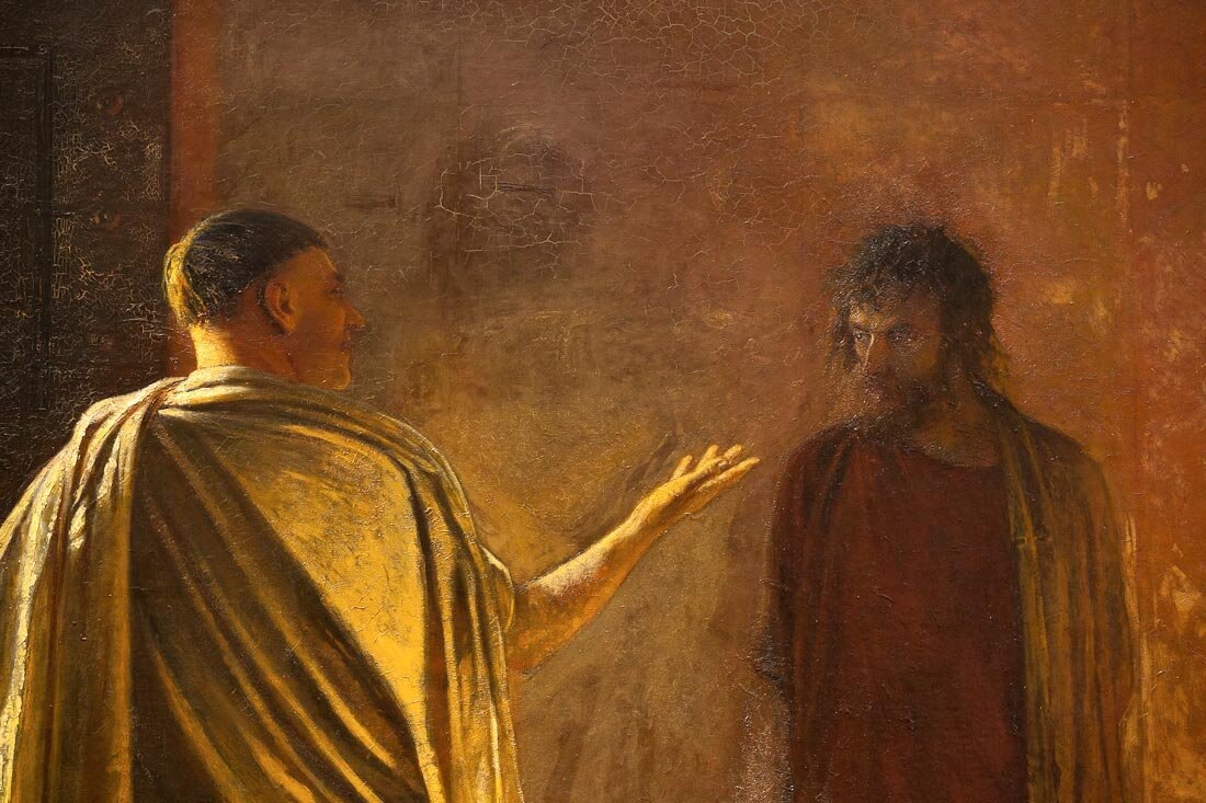 Н. Ге. Что есть Истина? (Христос перед Пилатом). 1890. Изображение из открытых источников.