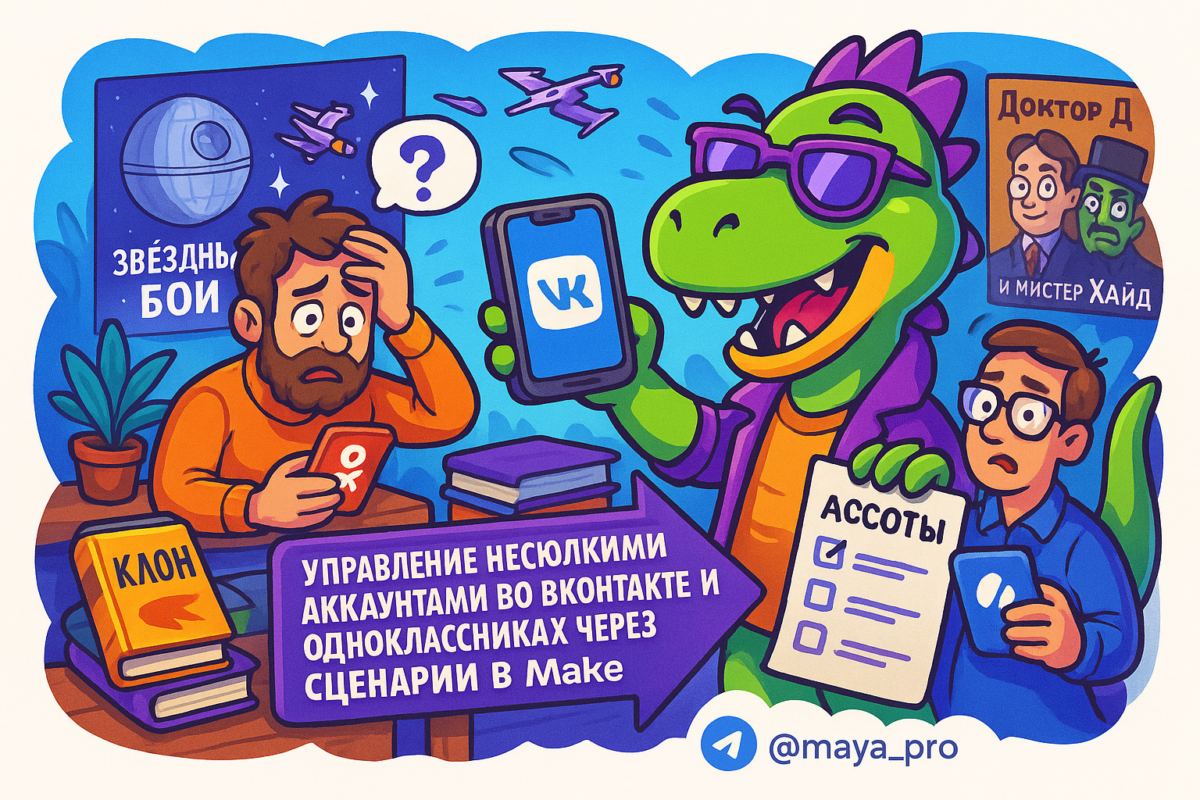    Управление аккаунтами ВКонтакте и Одноклассниках с Make.com: автоматизация без стресса и ошибок Артур Хорошев