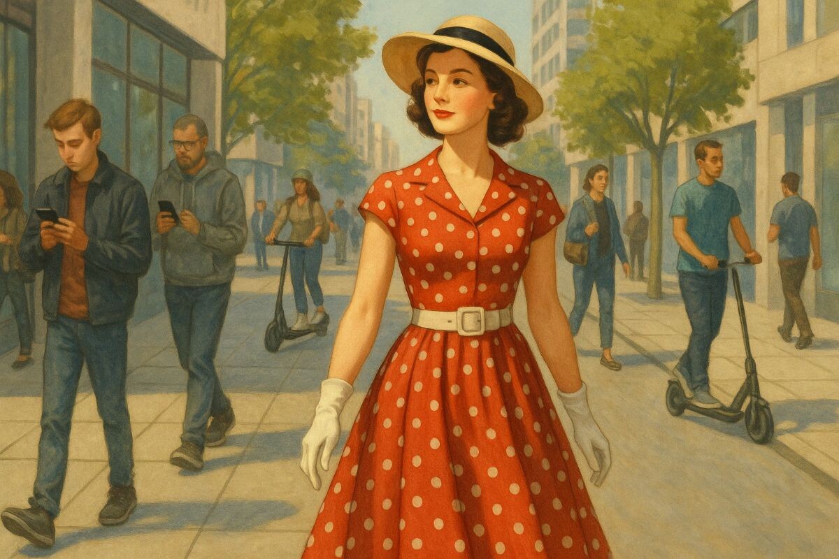 Мода на ретроплатья — способ «вспомнить» чужое прошлое. Источник: нейросеть📷
