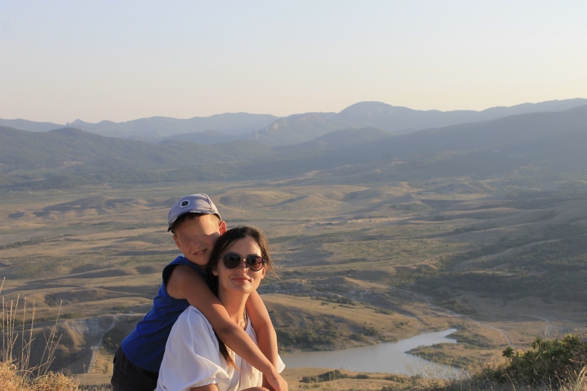 Ксюша с сыном 