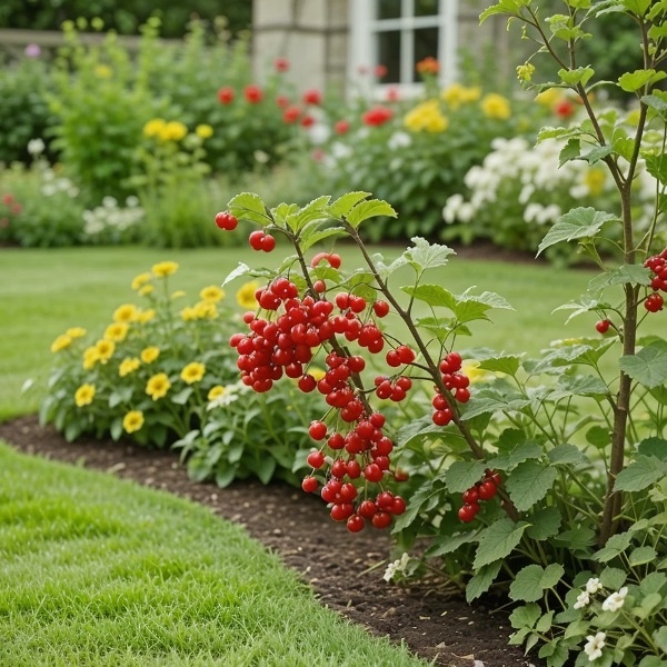 Декоративная смородина на садовом участке