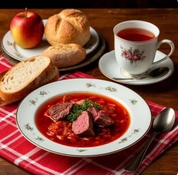 Создано нейросетью. Обед. 