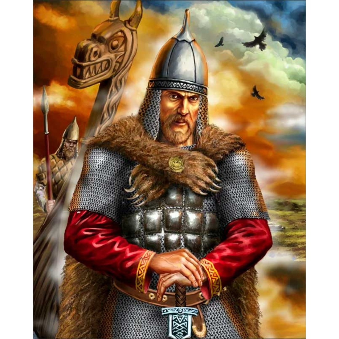 Таким князь Рюрик выглядит в представлении современного художника