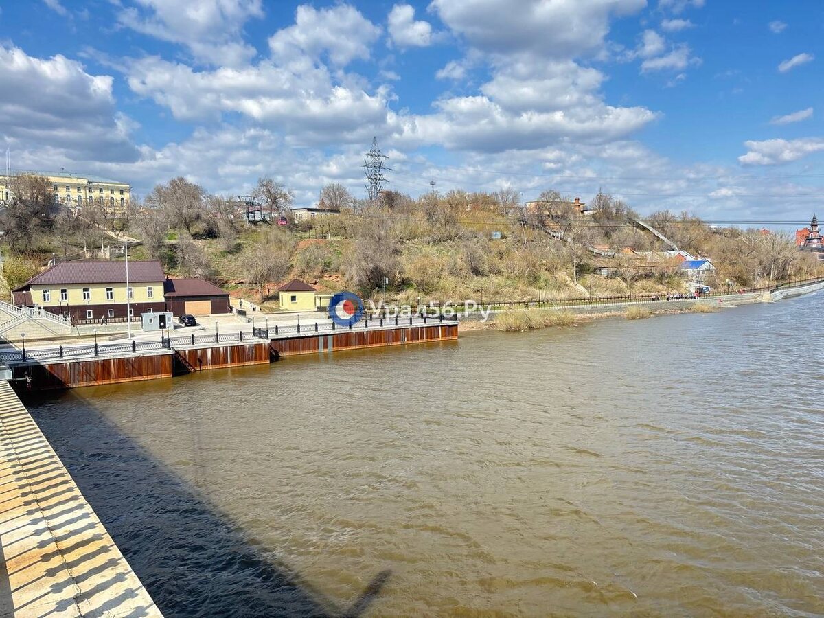    Урал в Оренбурге упал на 19 см за сутки, Сакмара в Каргале – на 20 см