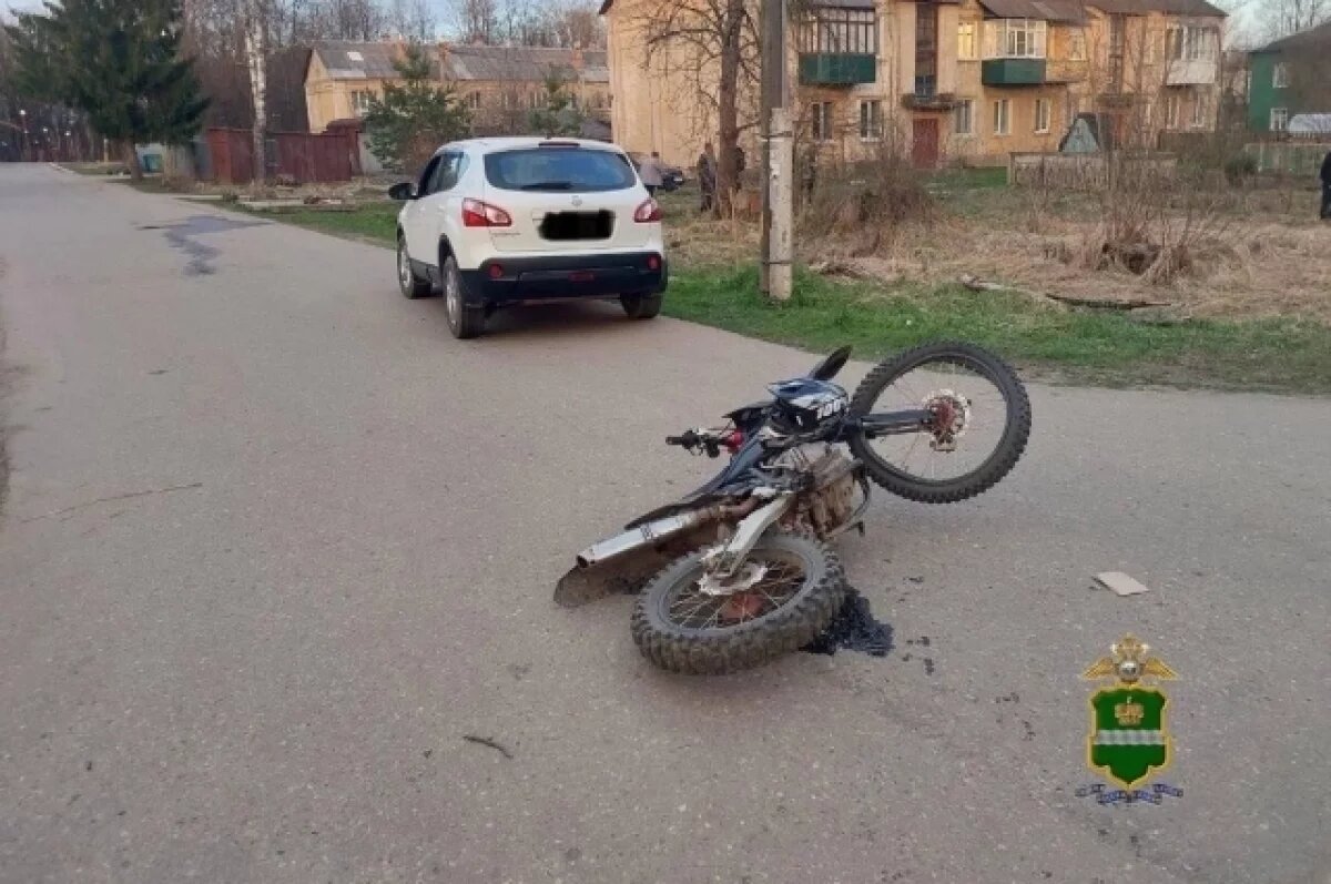    В Калужской области несовершеннолетние на мотоцикле стали участниками ДТП
