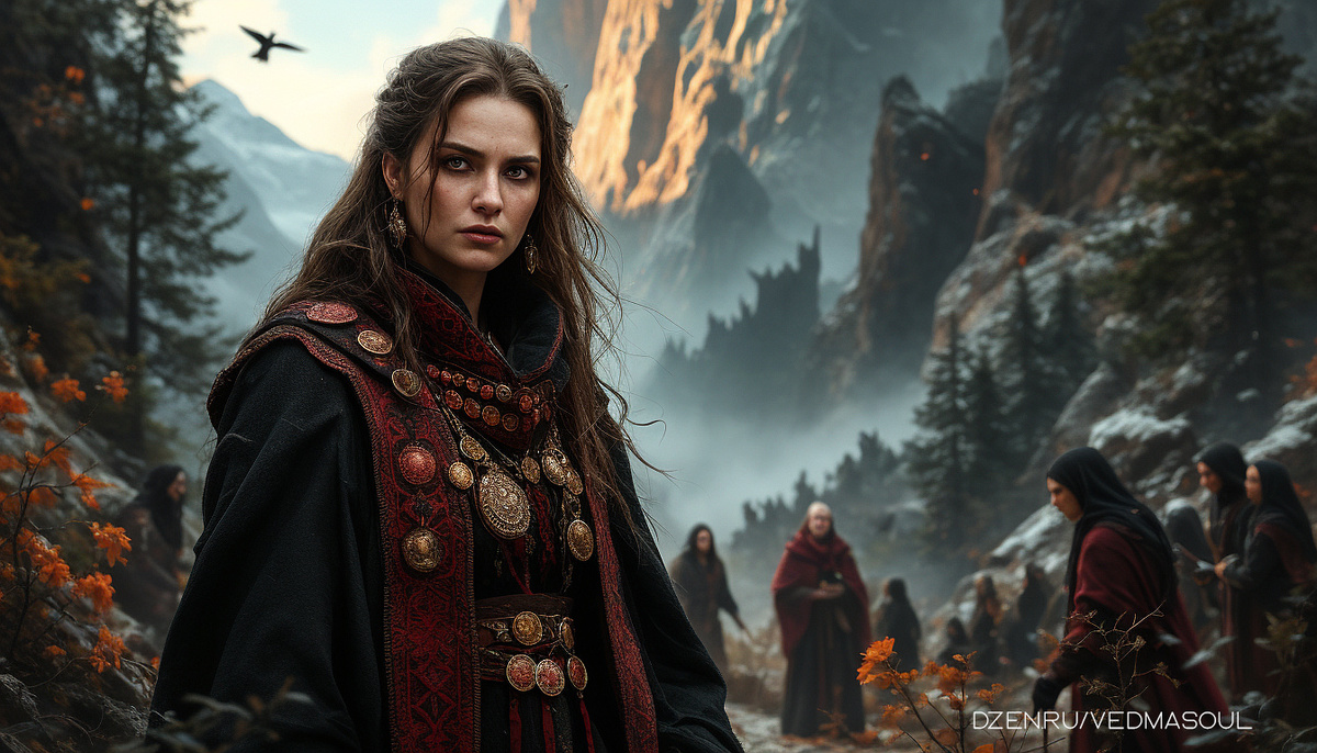 Авторское изображение @vedmasoul. Cгенерировано ИИ. Порча, крадник, сглаз, ритуалы