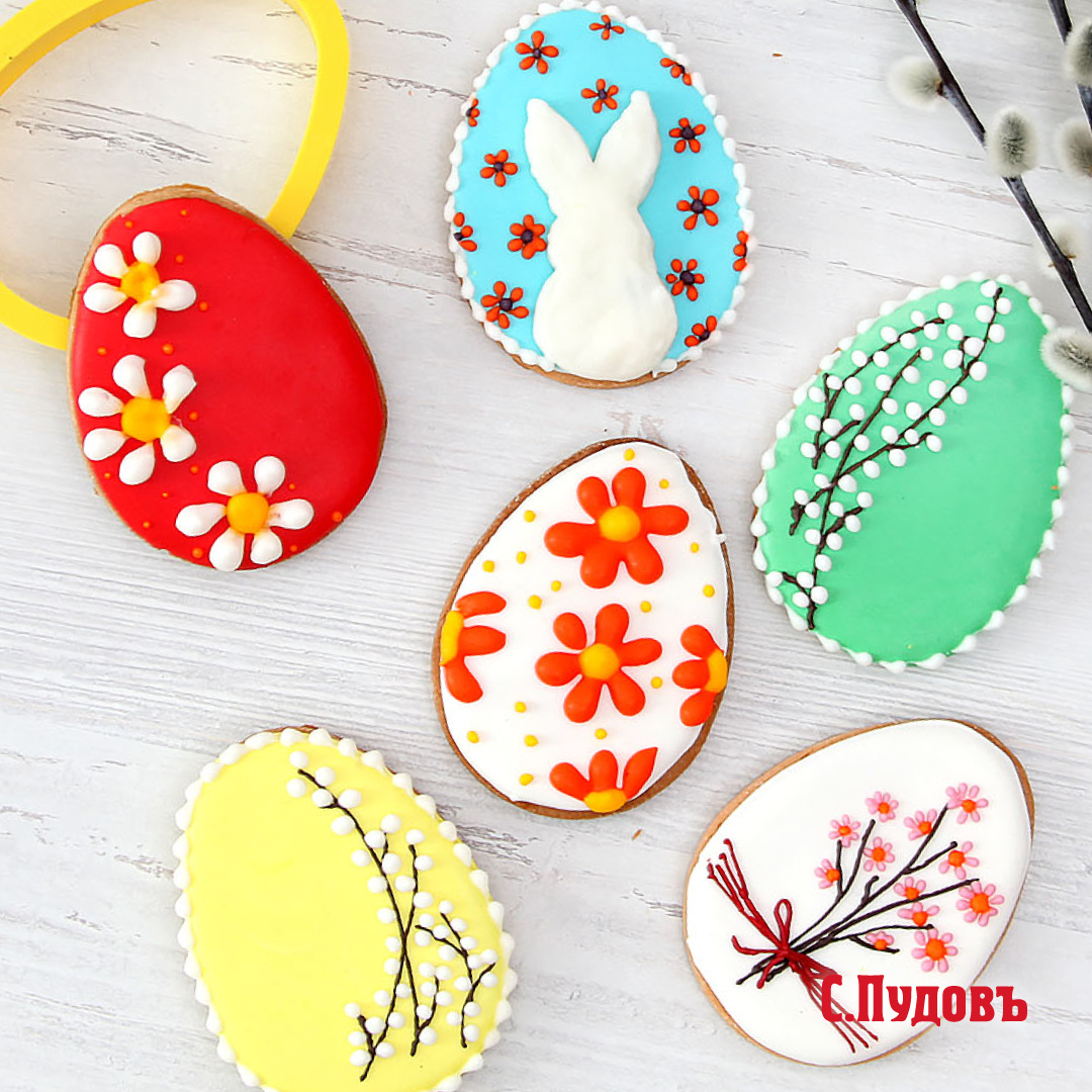 Пасхальное печенье с глазурью