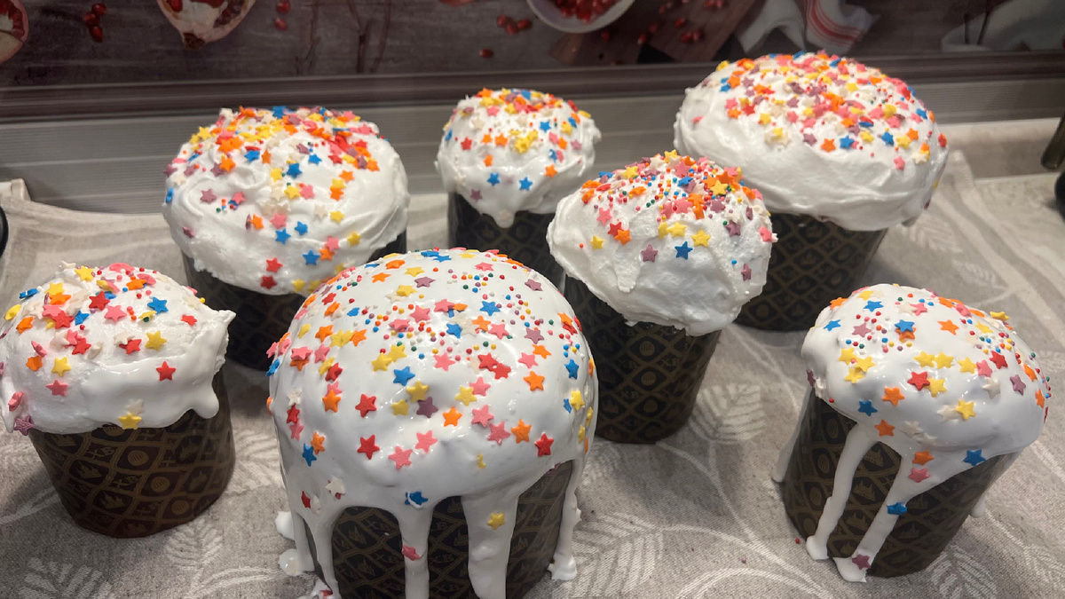 Напекла куличей. Фото автора