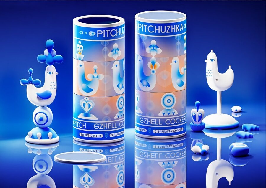 PITCHUZHKA — бренд модернизированных игрушек в стиле русских промыслов 