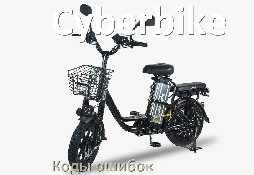 
Коды ошибок электровелосипеда Cyberbike что означает info 03, 01, 06, E10, E07, E001
