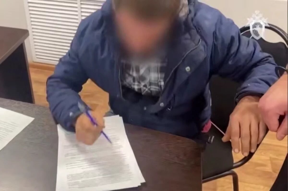    В Сети появились кадры задержания отца трех убитых детей в Канске