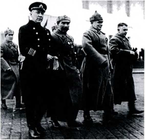 Орлов, Буденый, Егоров, Тухачевский 