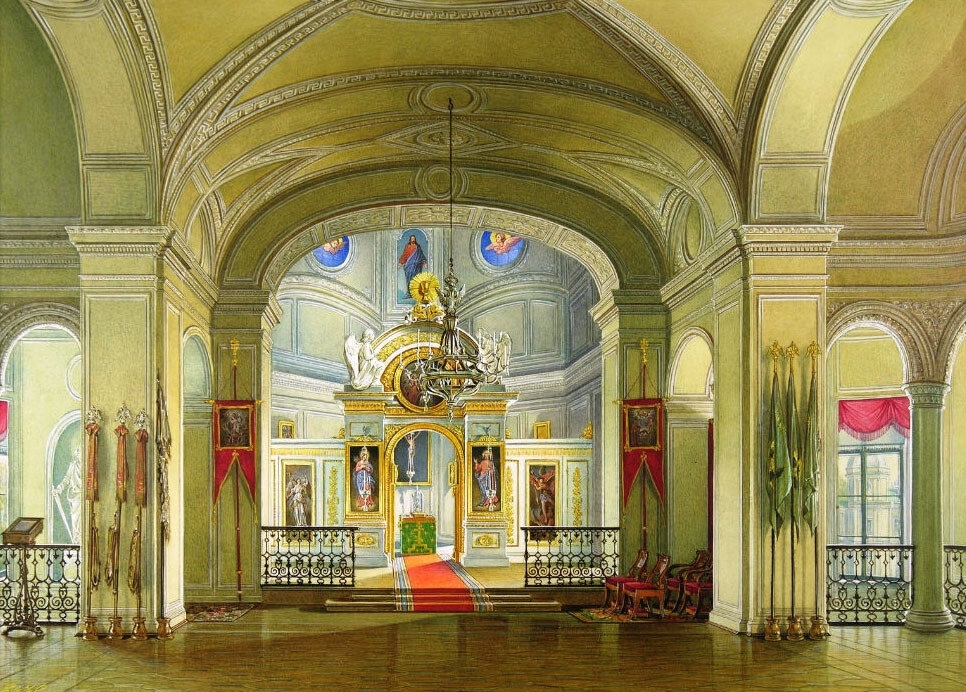 Э.П.Гау. Домовая церковь в Гатчине, 1875.