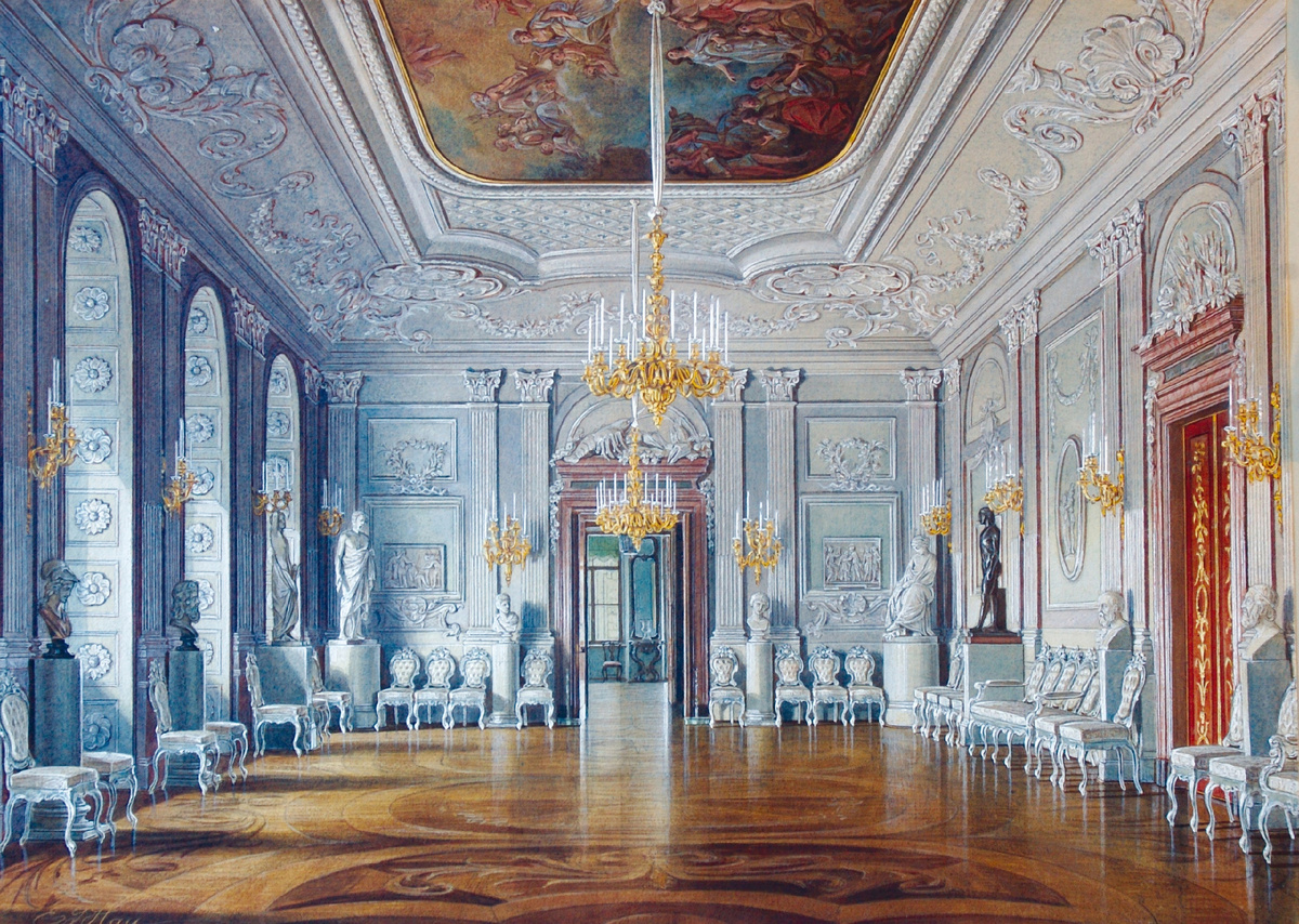 Э.П.Гау. Белый зал, 1875.
