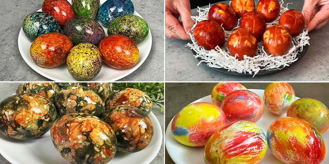 Четыре способа, как оригинально и быстро покрасить яйца на пасху