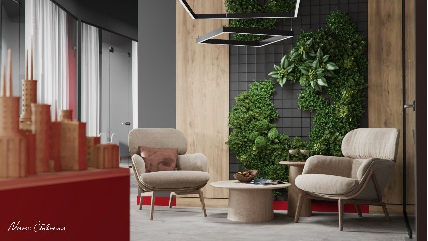 Зона ожидания в холле