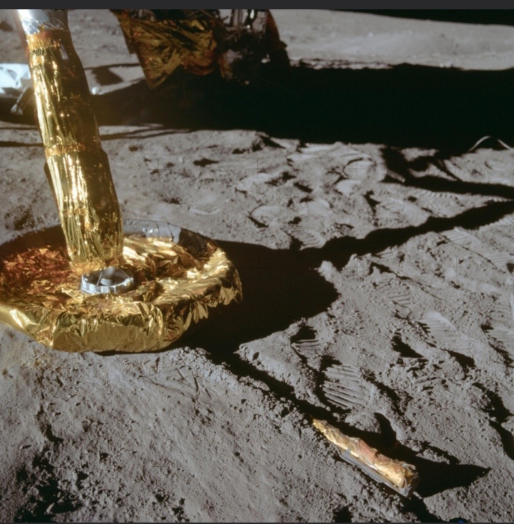 Опора Лунного Модуля, заботливо, но опрометчиво обернутая майларом