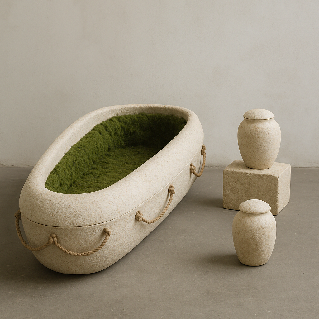 Гроб из конопли и мицелия 