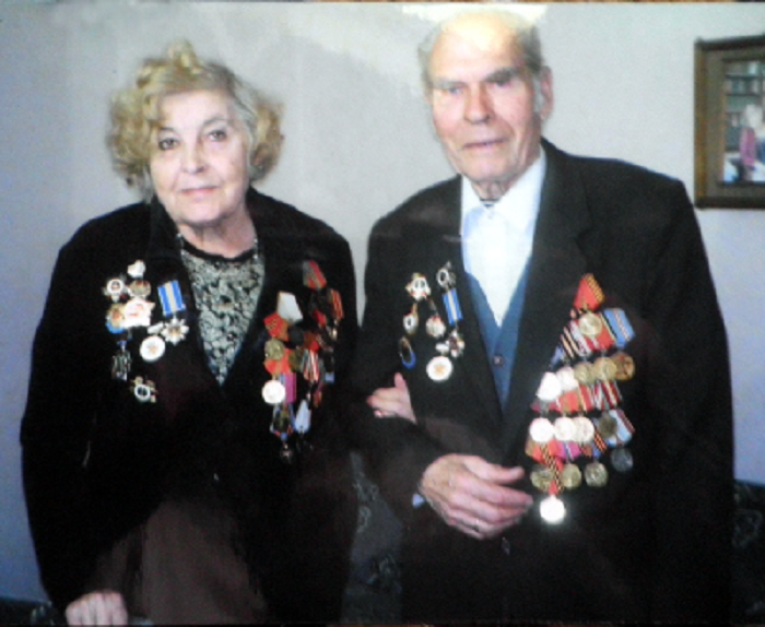 Михаил Фомич с женой. 2010 год. Фото с сайта "Я помню"