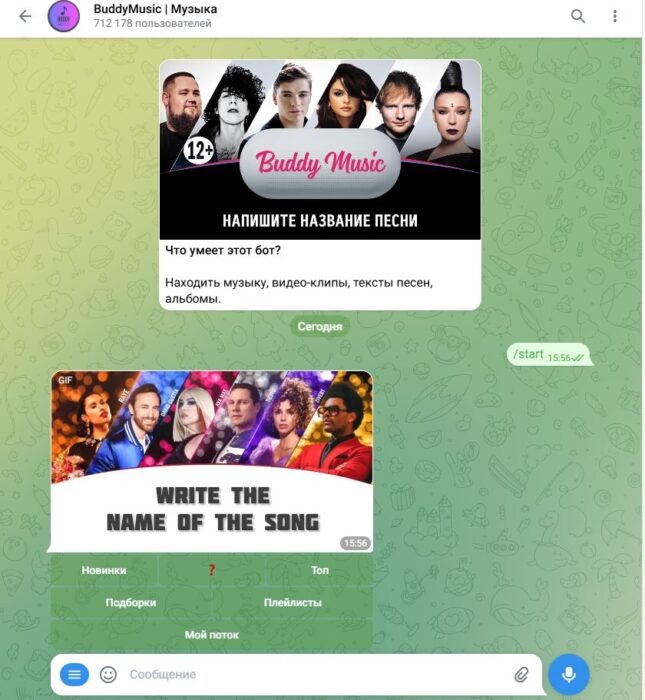 Бот BuddyMusic