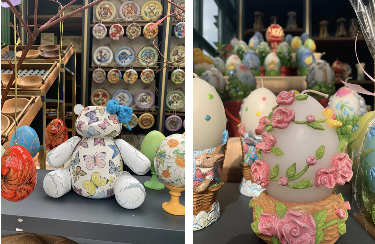 Сувениры на Пасху из павильона на Тверской площади