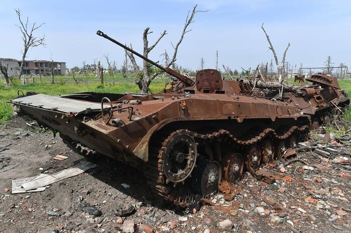 Уничтоженная техника ВСУ в зоне спецоперации. Фото РИА Новости.