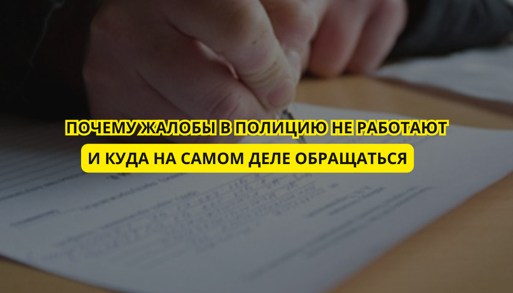 Почему жалобы в полицию не работают — и куда на самом деле обращаться