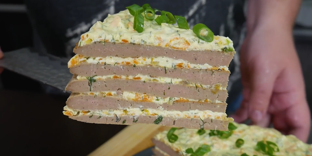 Печеночный торт. Мужской десерт!Идеальная закуска.