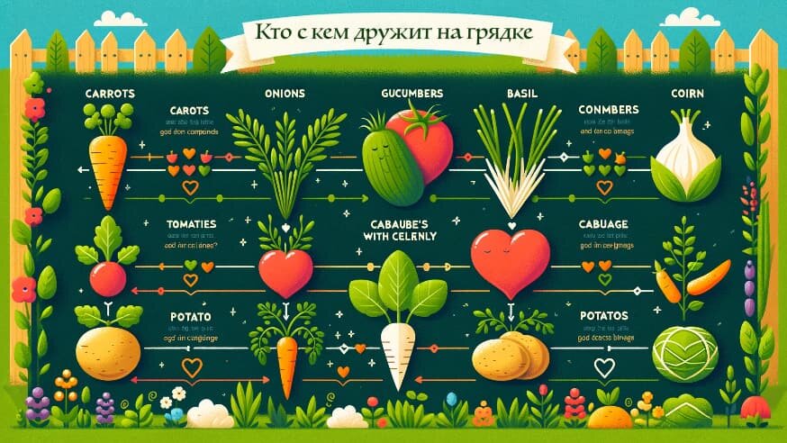Какие культуры можно сажать вместе: совместимость на грядках