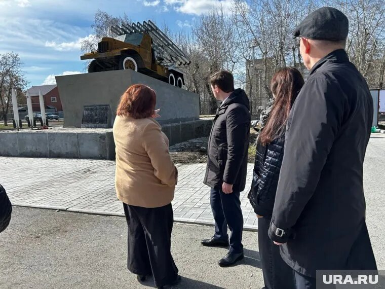 «Катюшу» к празднику покрасят в зеленый цвет. Фото: Пресс-служба администрации Челябинска © URA.RU