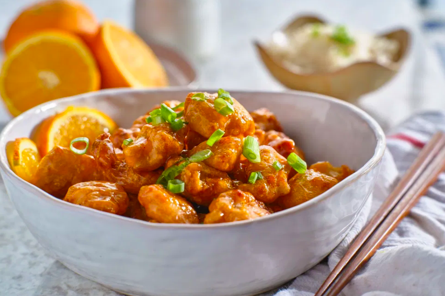 Курица по-китайски в апельсинах
