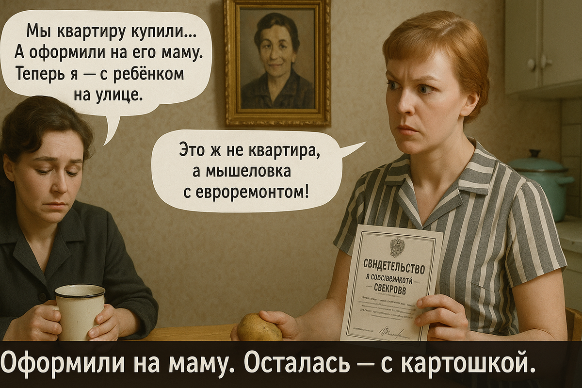 Муж оформил квартиру на маму. После развода вы остались без жилья? Рассказываю, как доказать свои права, подать иск и вернуть свою долю. Советы юриста и позиция ВС РФ.